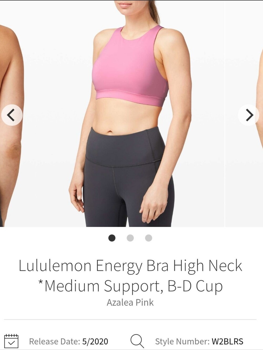 Lululemon Energy High Neck Sports Bra
